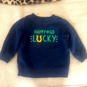 EUC 6mo Embroidered St.Pat’s Day Sweatshirt